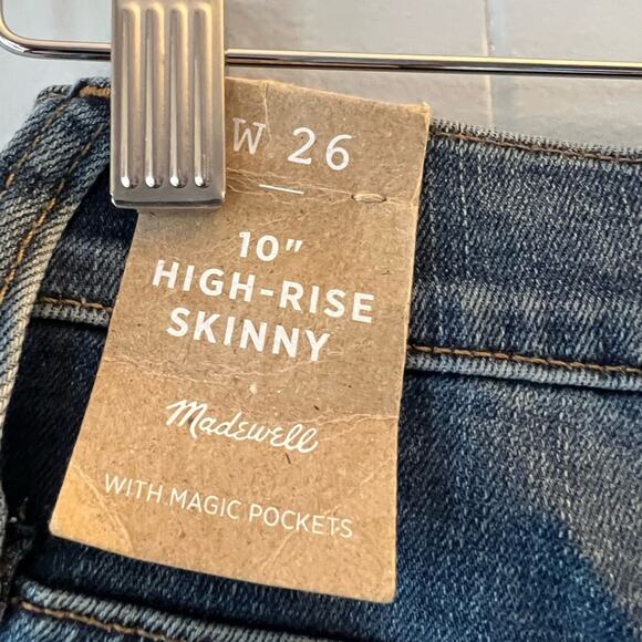 Madewell NWT ten inch high rise skinny jean stretch comfortable - Picture 7 of 9